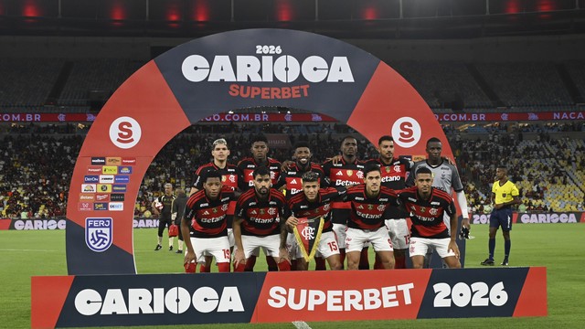 Time do Flamengo contra o Sampaio Corrêa