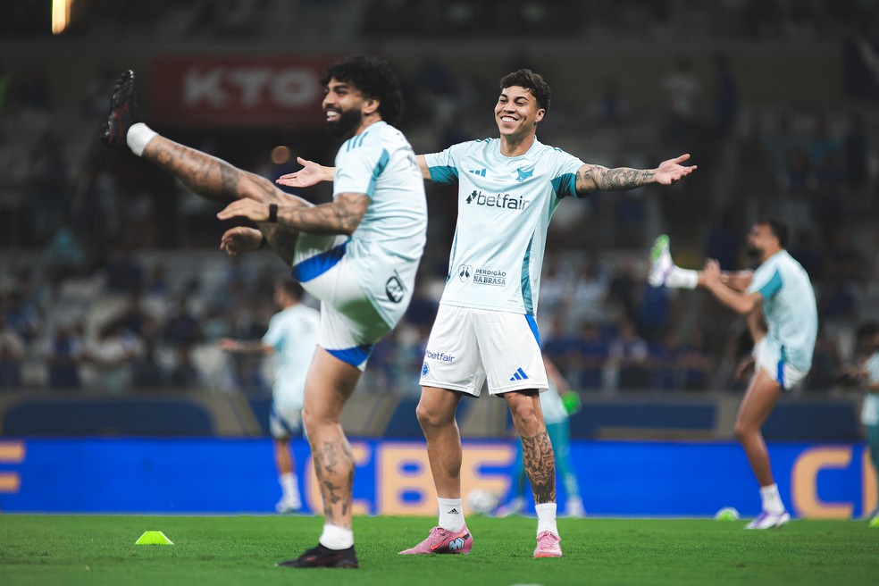 Gabigol e Kaio Jorge; Cruzeiro — Foto: Gustavo Aleixo/Cruzeiro