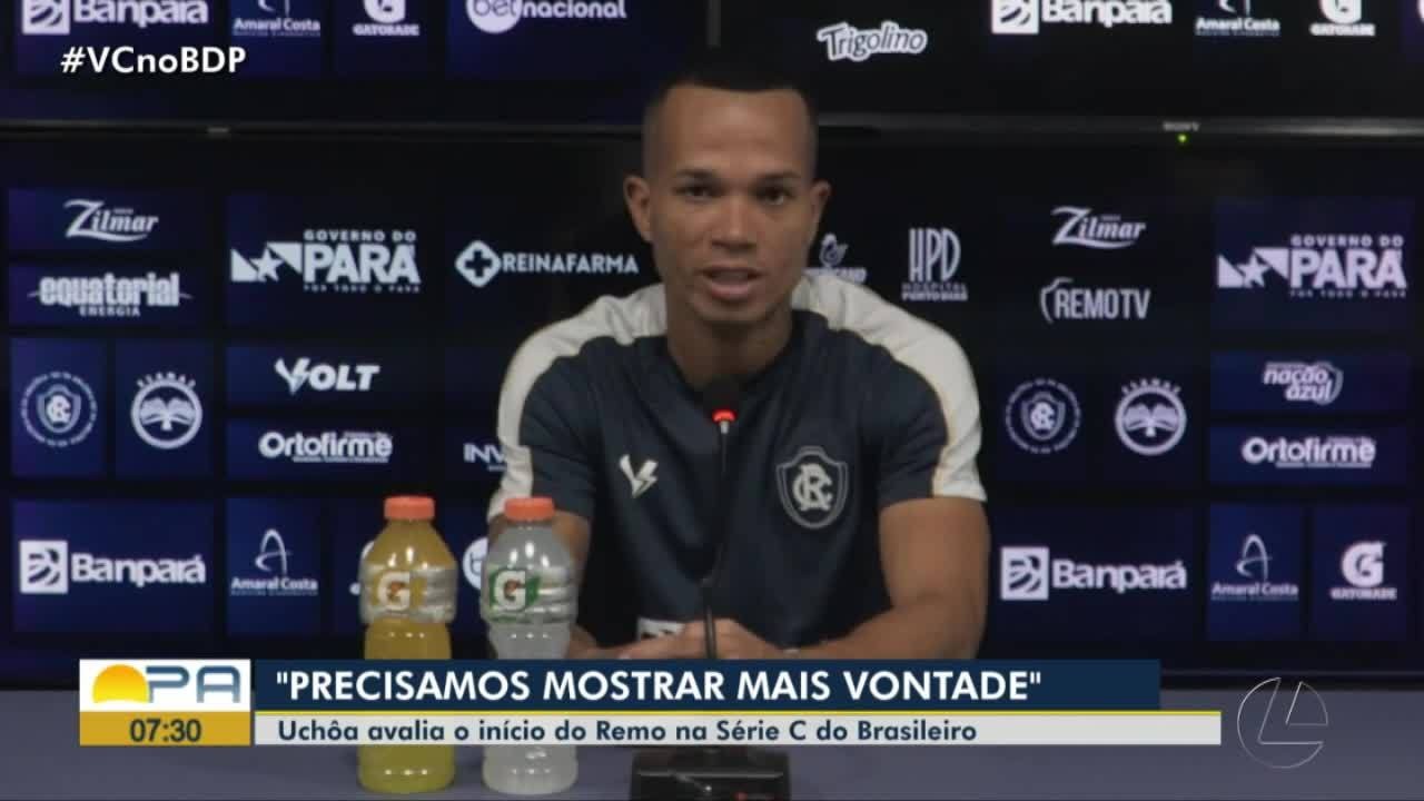 Anderson Uchôa avalia início ruim do Remo na Série C do Brasileiro