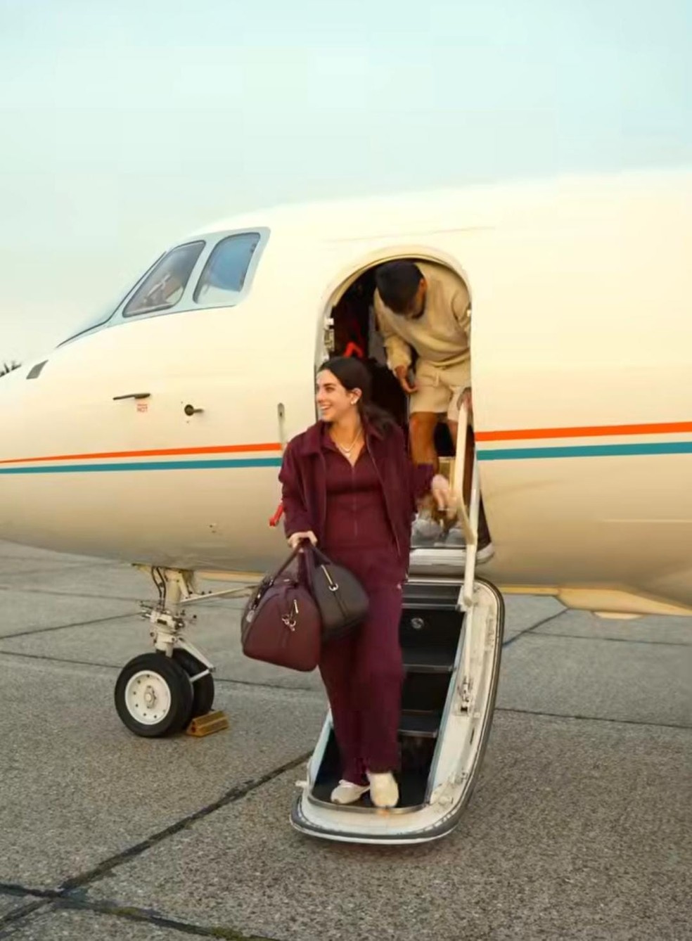 Avi�o que Paquet� costuma alugar para viagens particulares � Foto: Reprodu��o / Instagram