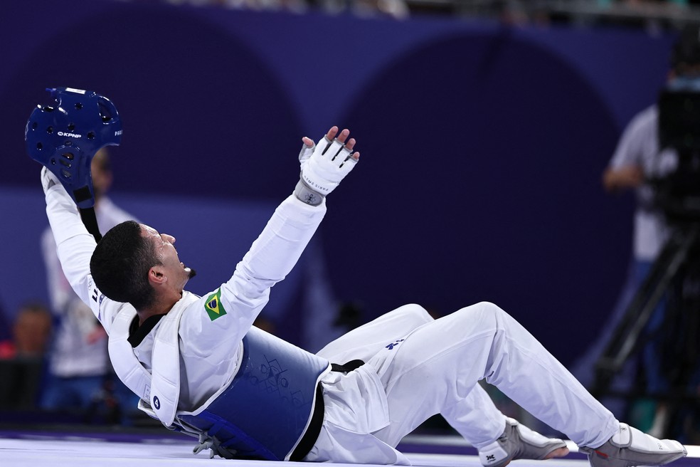 Edival Pontes é bronze no taekwondo — Foto: Reuters