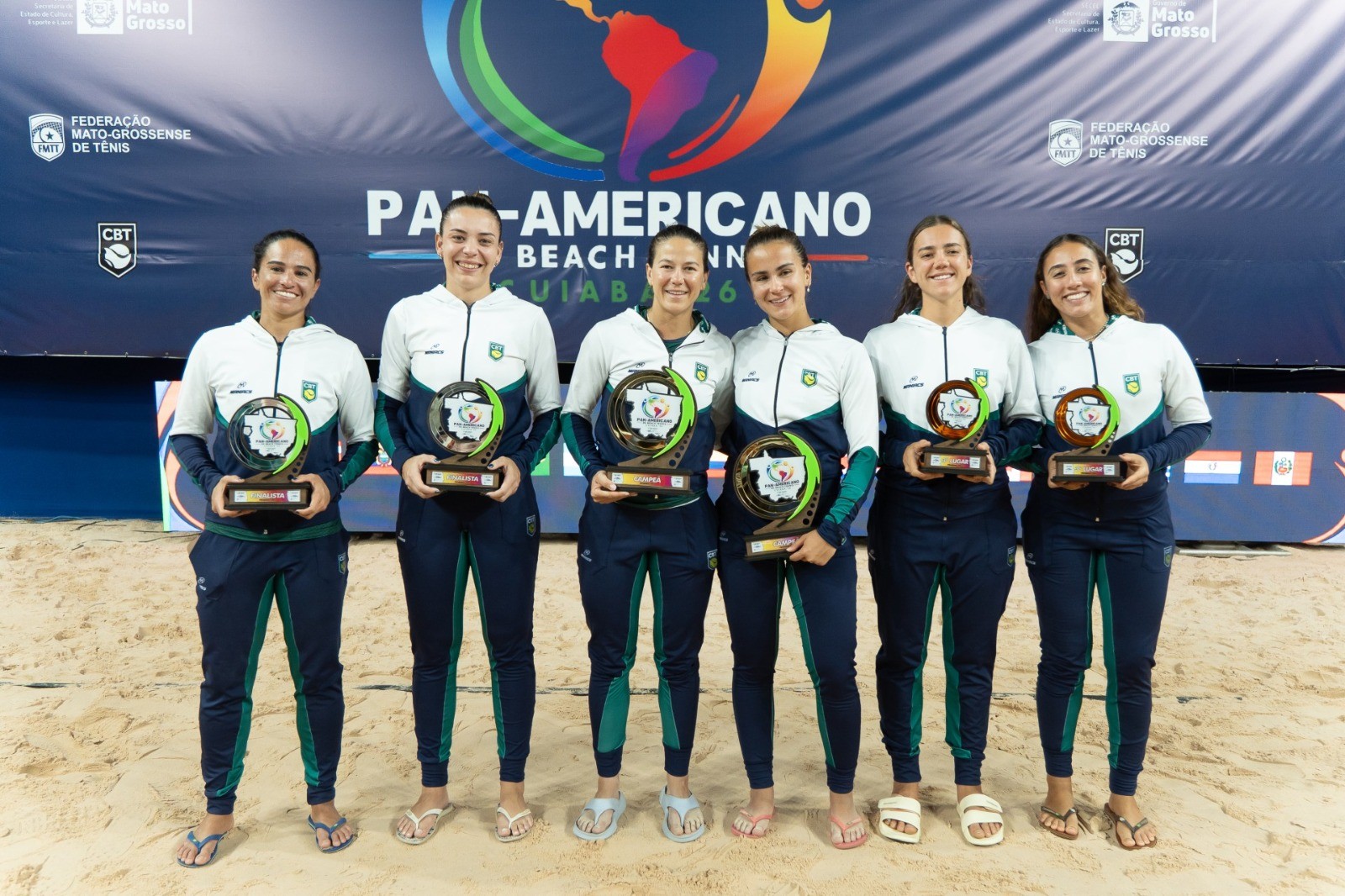 Brasil leva três ouros no Pan-Americano de Beach Tennis em Cuiabá