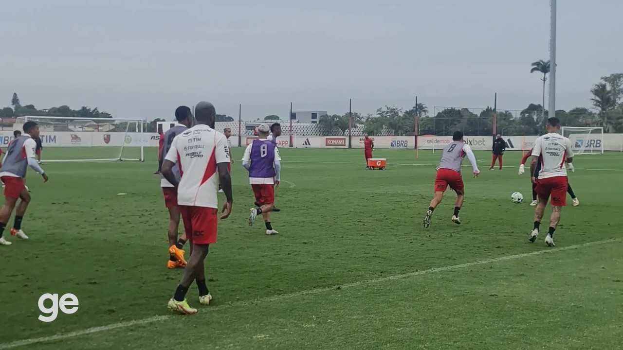 Flamengo treina integral no Ninho do Urubu durante período de data Fifa
