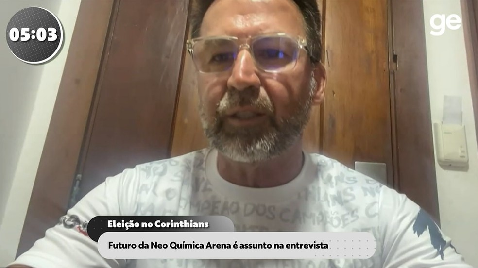 Augusto Melo, candidato a presidente do Corinthians — Foto: Reprodução