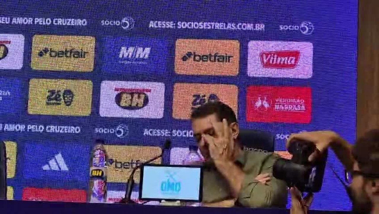 Jardim se despede do Cruzeiro e anuncia pausa para preservar saúde.