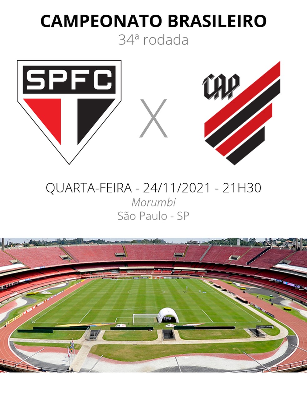 São Paulo x Athletico-PR - onde assistir ao vivo, horário do jogo e  escalações