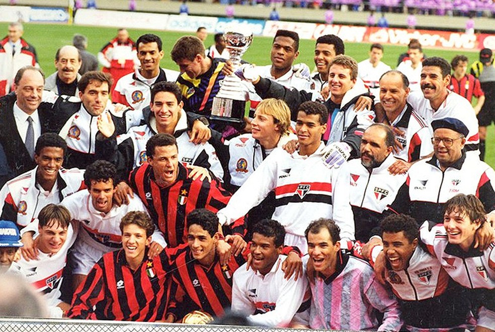 Time São Paulo Bi Mundial 1993 — Foto: Arquivo Histórico / Site oficial do clube