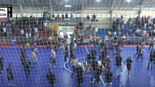 Briga generalizadacandy casinofinal com Palmeiras gera punição para o Corinthians no futsalcandy casinobase
