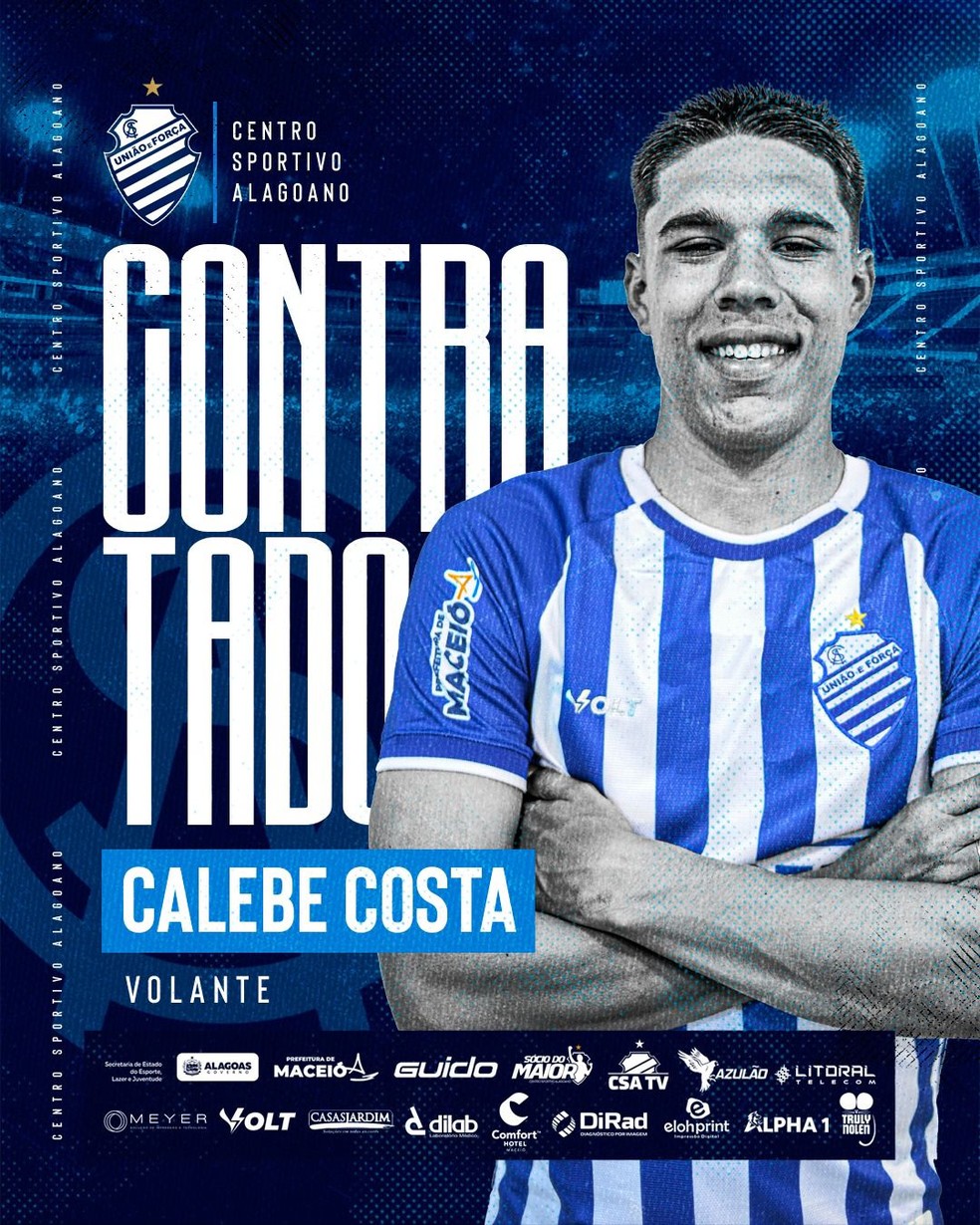 Celebe é contratado pelo CSA — Foto: ASCOM CSA