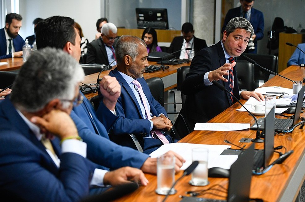 Comissão do Esporte no Senado aprovou Projeto de Lei que restringe a propaganda de casas de apostas no Brasil — Foto: Carlos Moura/Agência Senado