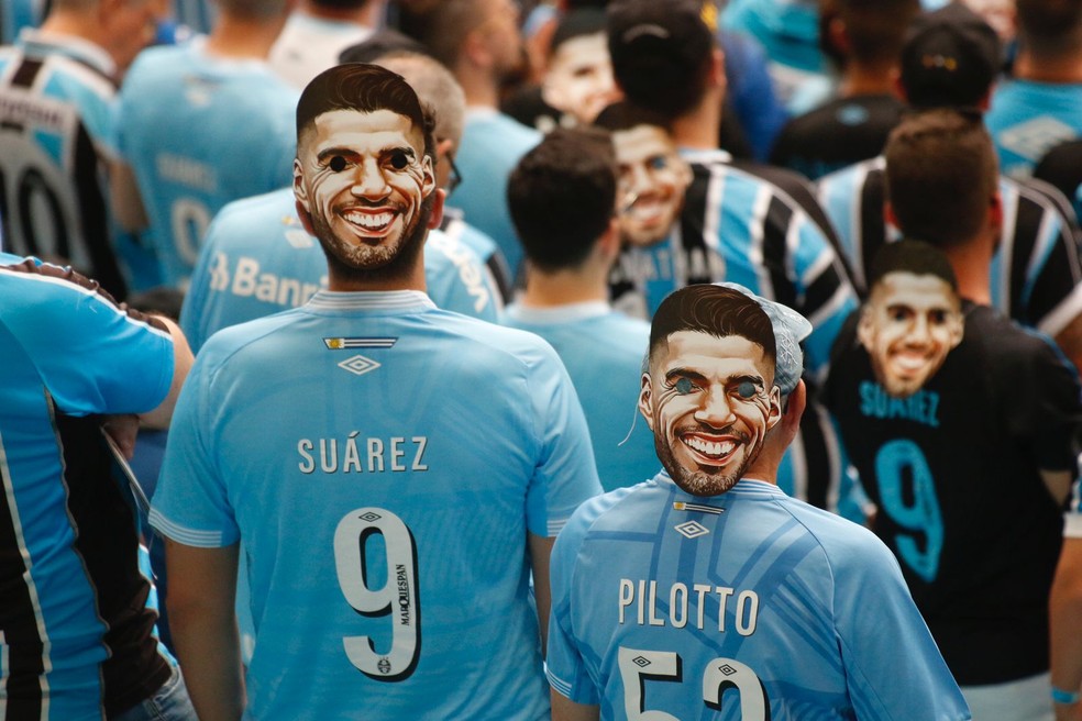 Torcida Grêmio Suárez — Foto: João Victor Teixeira
