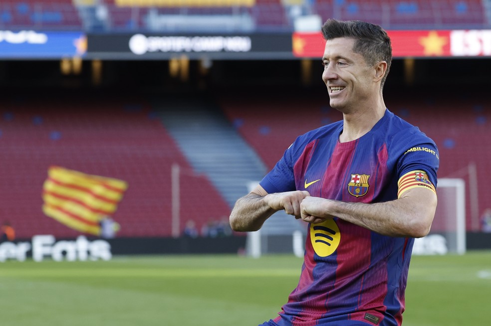 Lewandowski Barcelona Mallorca — Foto: Toni Albir/EFE