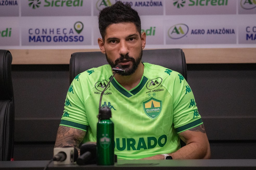 Marcelo Carné apresentado no Cuiabá — Foto: AssCom Dourado