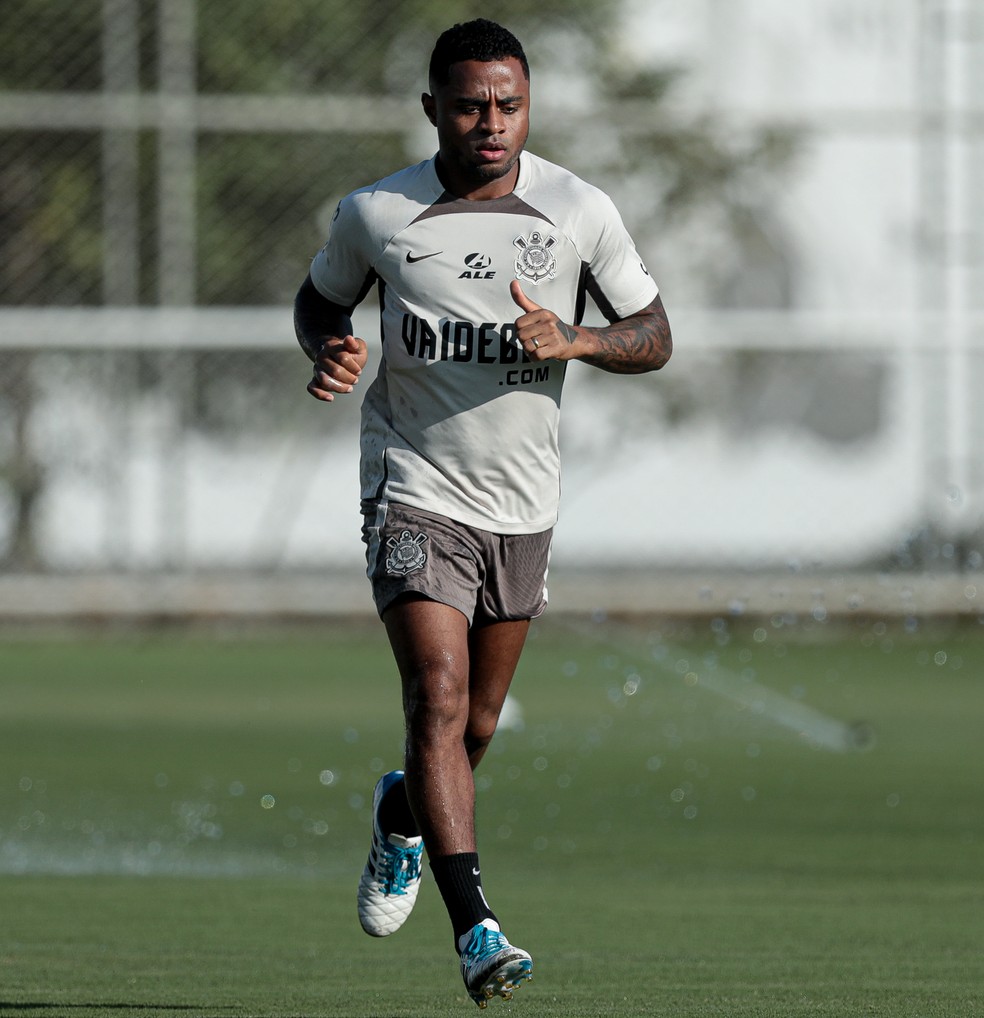 Diego Palacios em treino do Corinthians no dia 13 de maio — Foto: Rodrigo Coca/Agência Corinthians