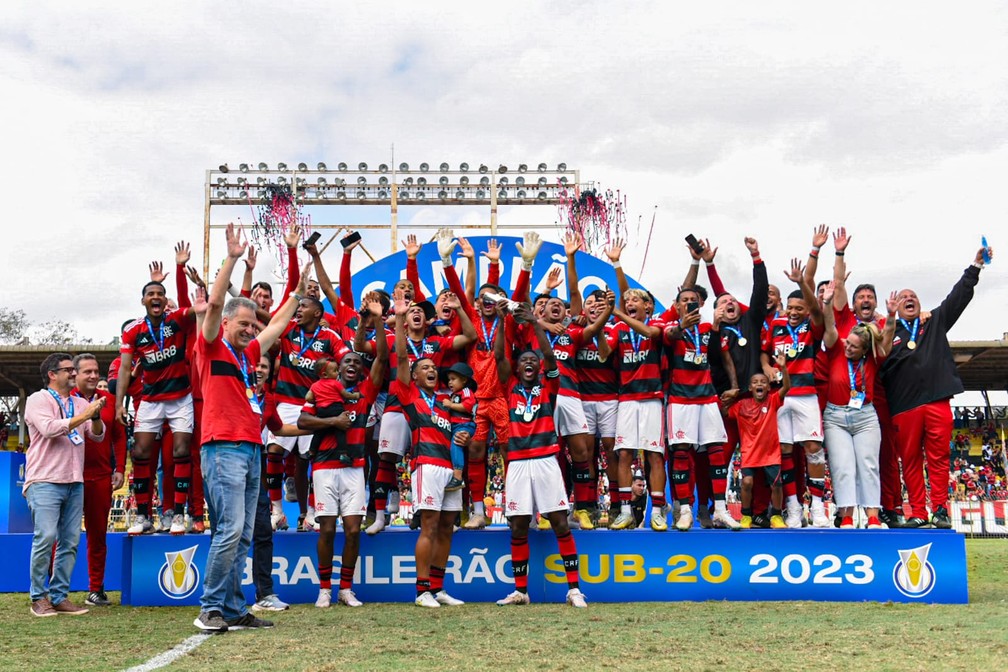 Flamengo campeão brasileiro sub-20 — Foto: Paula Reis/Flamengo