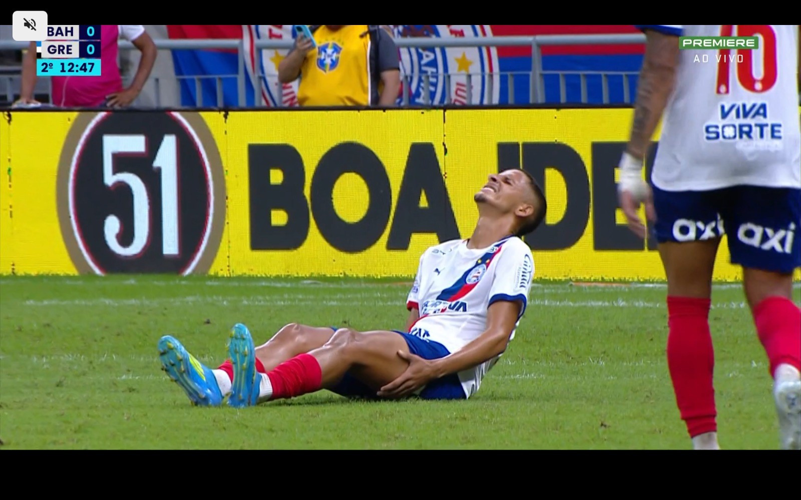 Na pré-lista da Seleção, Luciano Juba deixa Bahia x Grêmio machucado