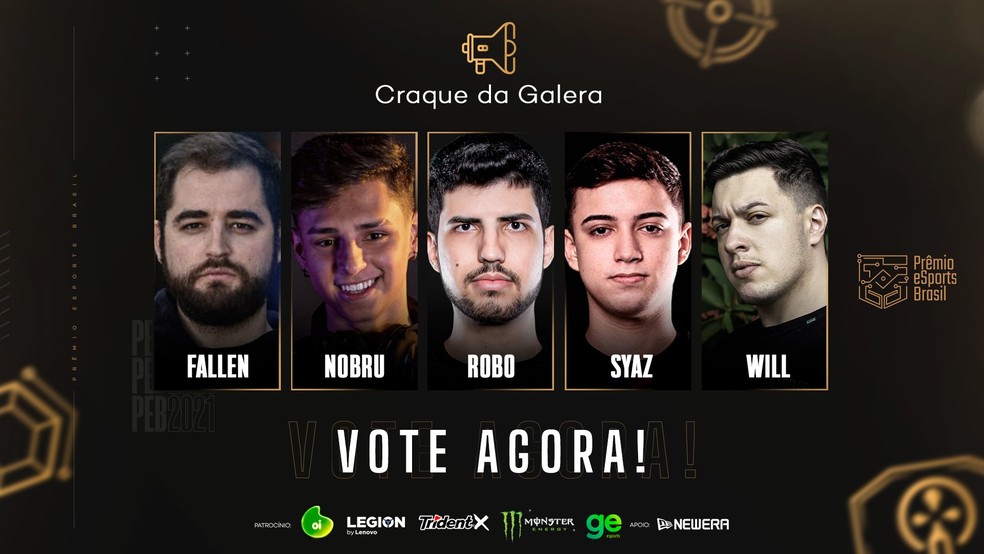 Vote no Melhor Jogador de Free Fire do Brasil em 2019