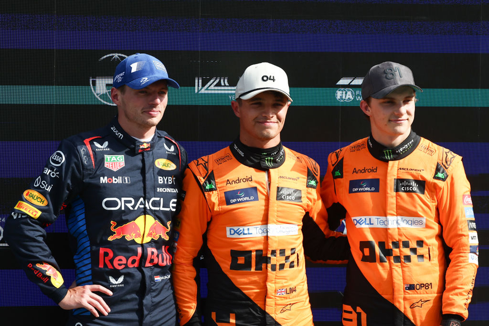 Lando Norris largará à frente de Max Verstappen e Oscar Piastri no GP da Holanda da F1 em 2024 — Foto: Jakub Porzycki/NurPhoto via Getty Images