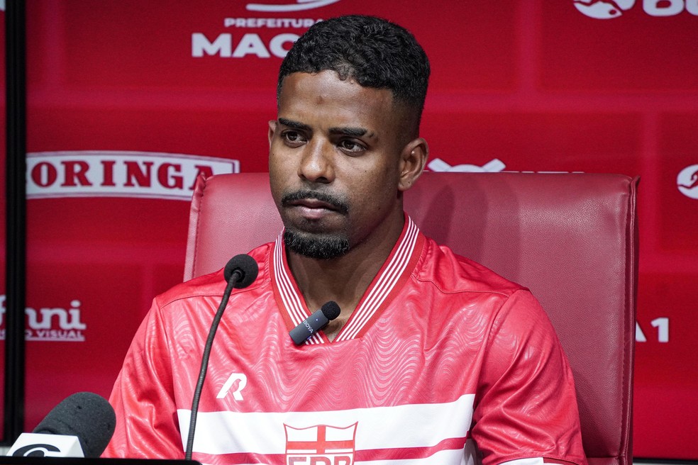 Hayner pertence ao Santos e está emprestado ao CRB — Foto: Francisco Cedrim/Ascom CRB