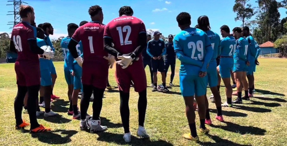 Londrina em treinamento antes da final da Série C