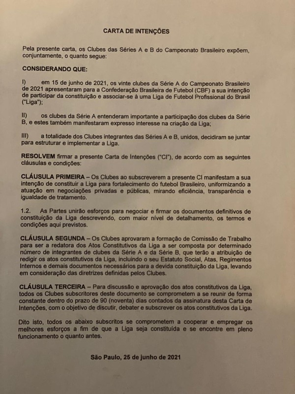 Mudanças e desconfiança travam criação da liga de clubes do Brasil