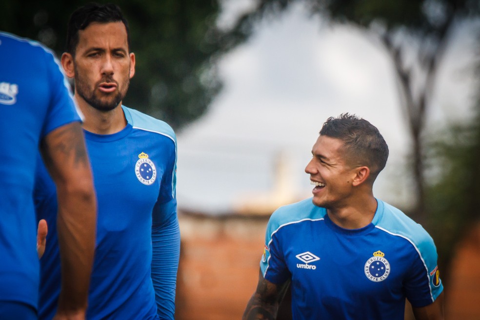 Ariel Cabral, neste momento, é o estrangeiro com mais jogos pelo Cruzeiro — Foto: Vinnicius Silva/Cruzeiro