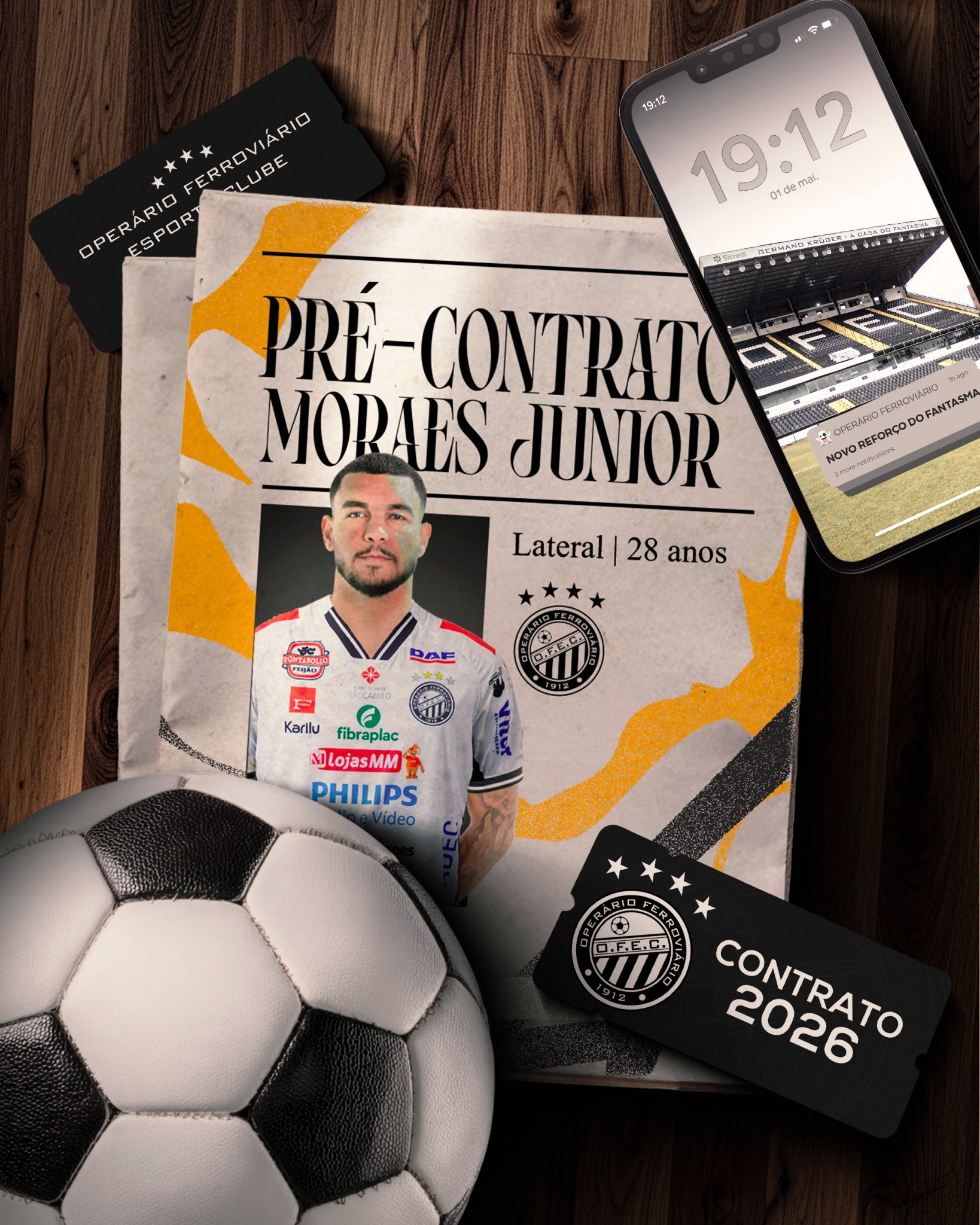 Operário-PR anuncia contratação do lateral-esquerdo Moraes Júnior | Ge