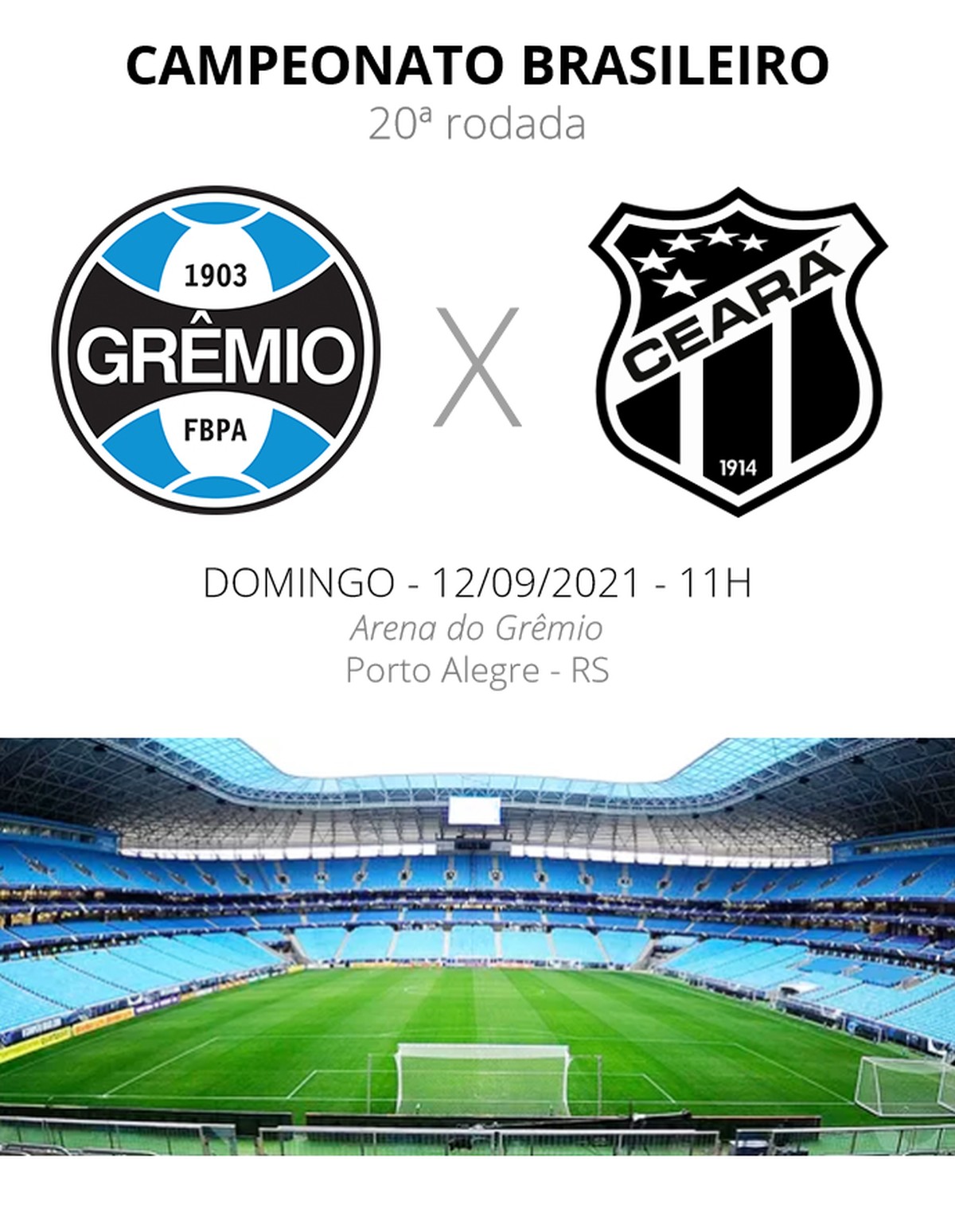 Grêmio x Ceará: veja onde assistir, escalações, desfalques e arbitragem ...