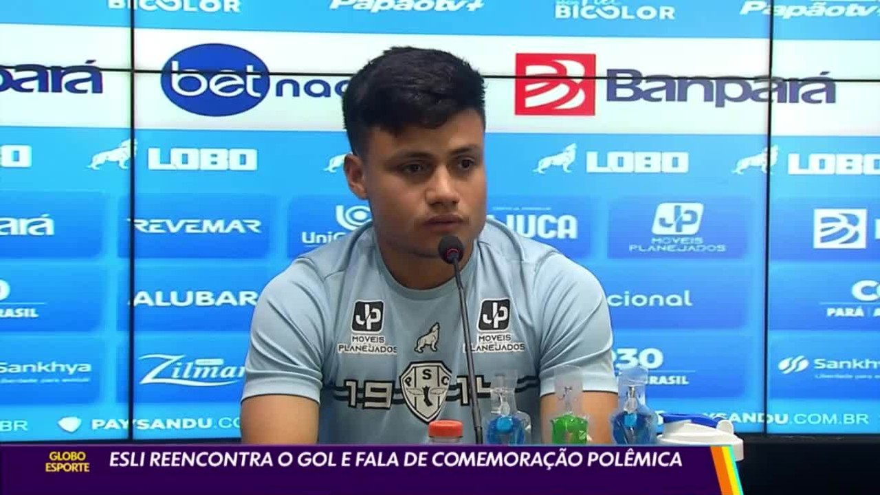 Esli Garcia reencontra o gol pelo Paysandu e fala sobre comemoração polêmica