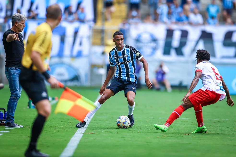 André Henrique, atacante do Grêmio — Foto: Lucas Uebel/Grêmio