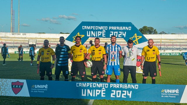 Capitães e arbitragem, antes da partida entre Atlético-PB x CSP