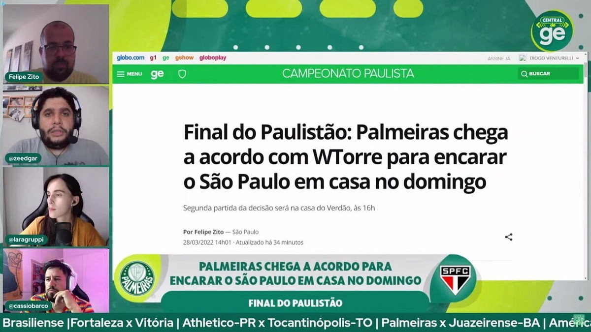 SP - Sao Paulo - 04/03/2022 - PAULISTA 2022 FINAL, PALMEIRAS X SAO PAULO -  Referee Raphael Claus during a match between Palmeiras and Sao Paulo at the  Arena Allianz Parque stadium