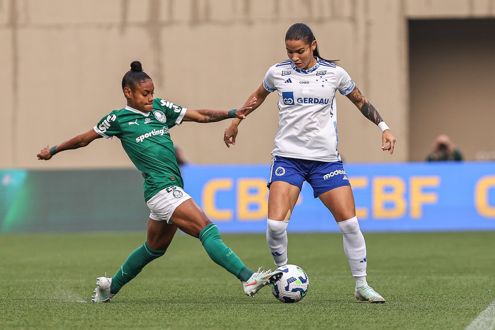 Palmeiras x Cruzeiro, Brasileirão Feminino — Foto: Rebeca Reis/ Staff Images Woman/ CBF