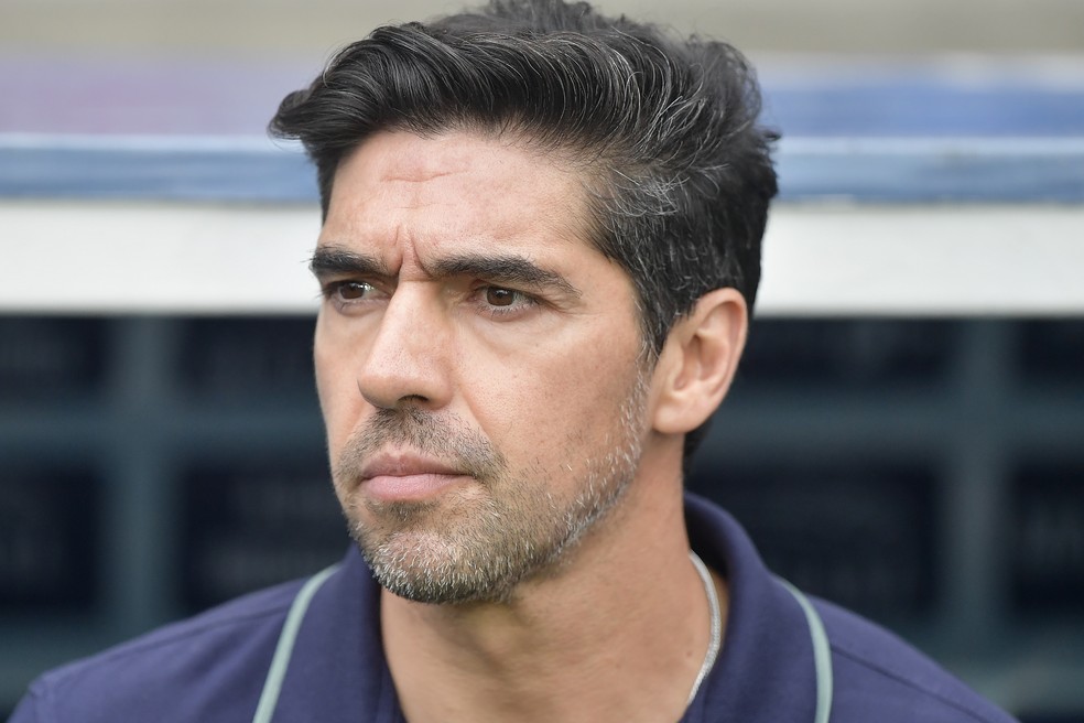 Abel Ferreira em Flamengo x Palmeiras — Foto: Thiago Ribeiro/AGIF