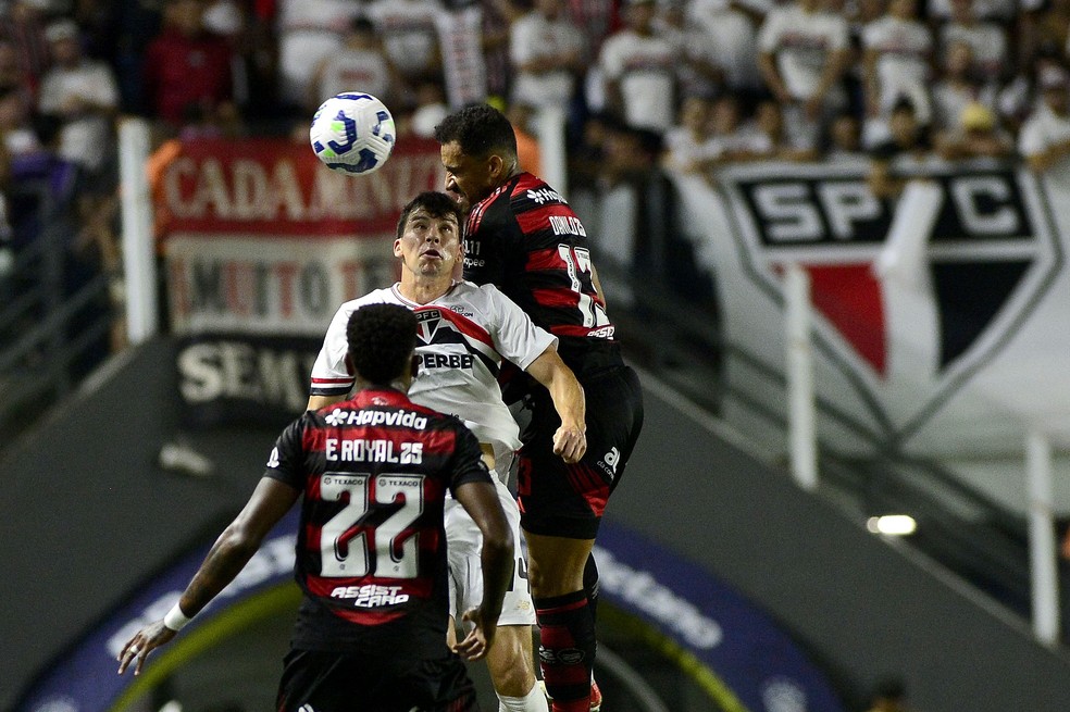 São Paulo x Flamengo - Vila Belmiro - Brasileirão — Foto: Marcos Ribolli