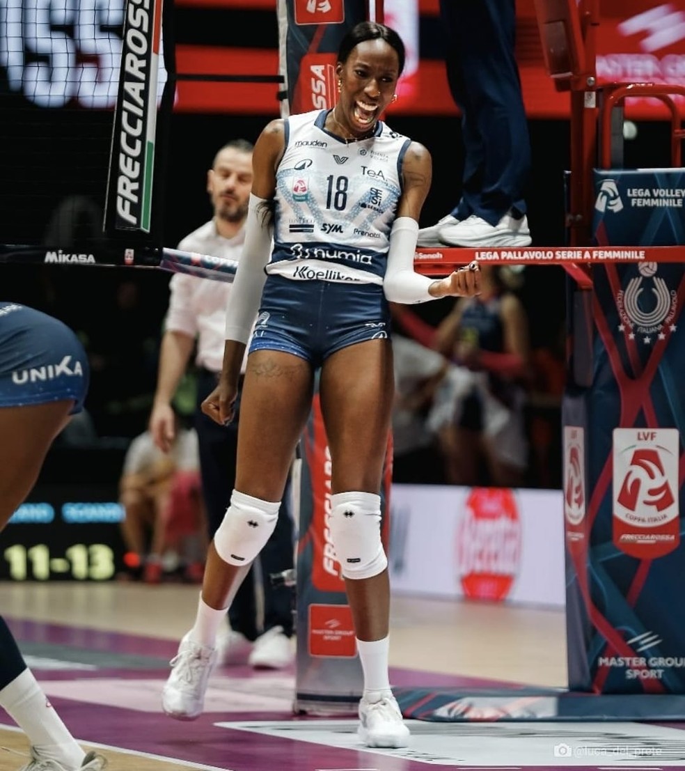 Paola Egonu é destaque da Itália na primeira semana da VNL — Foto: Reprodução/Instagram