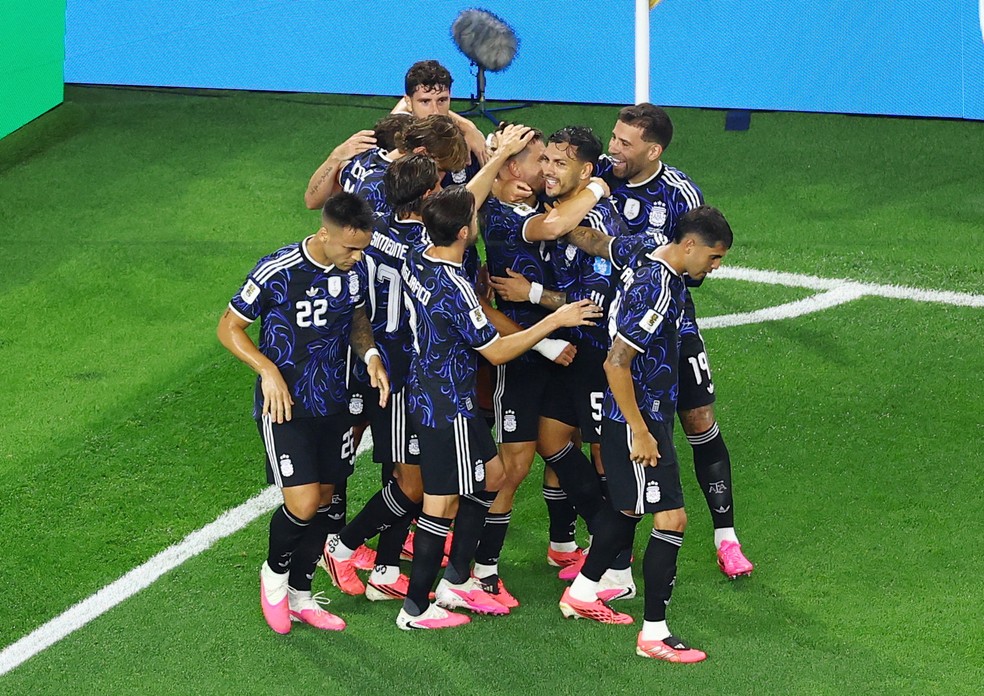 Jordânia x Argentina - Copa do Mundo — Foto: REUTERS/Issei Kat