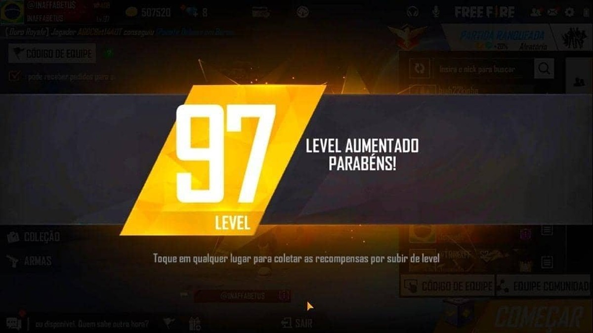 Free Fire: jogador com maior nível do jogo é banido | free fire | ge