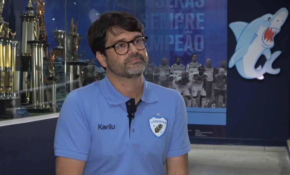 Guilherme Bellintani, dono da SAF do Londrina — Foto: Rodrigo Saviani/ge