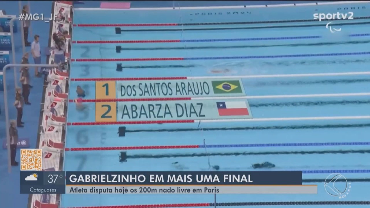 Paralimpíadas 2024: Gabrielzinho disputa final dos 200m costas nesta segunda