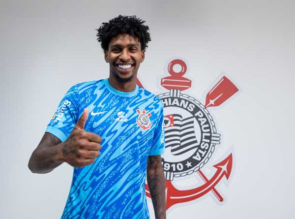 Corinthians apresenta novo reforço: goleiro Hugo Souza.