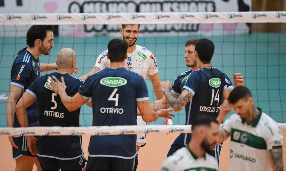 Cruzeiro passou fácil pelo Goiás na Superliga Masculina — Foto: Agência i7/Sada Cruzeiro