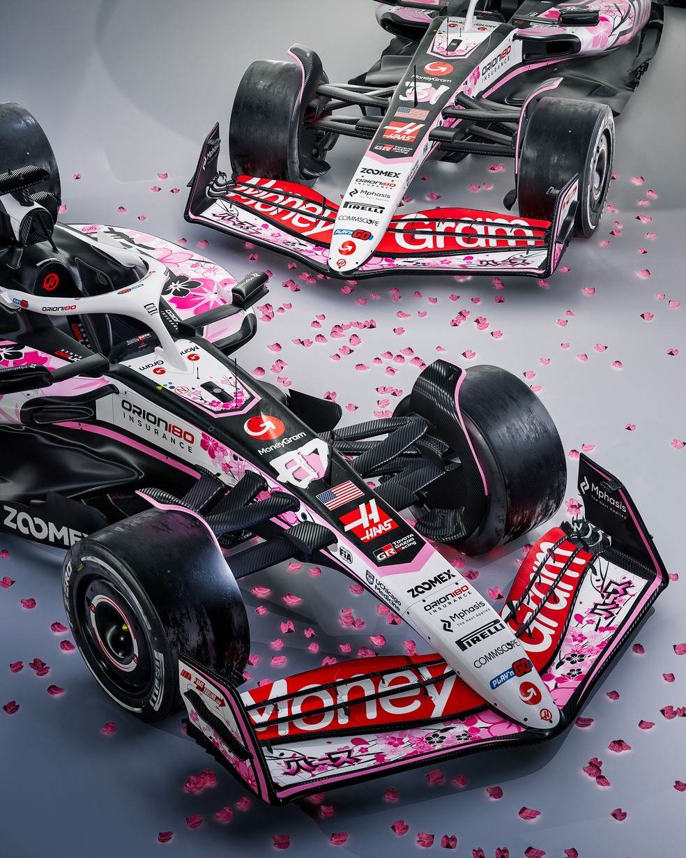 Haas revela pintura de flor de cerejeira para o GP do Japão da F1 | Ge