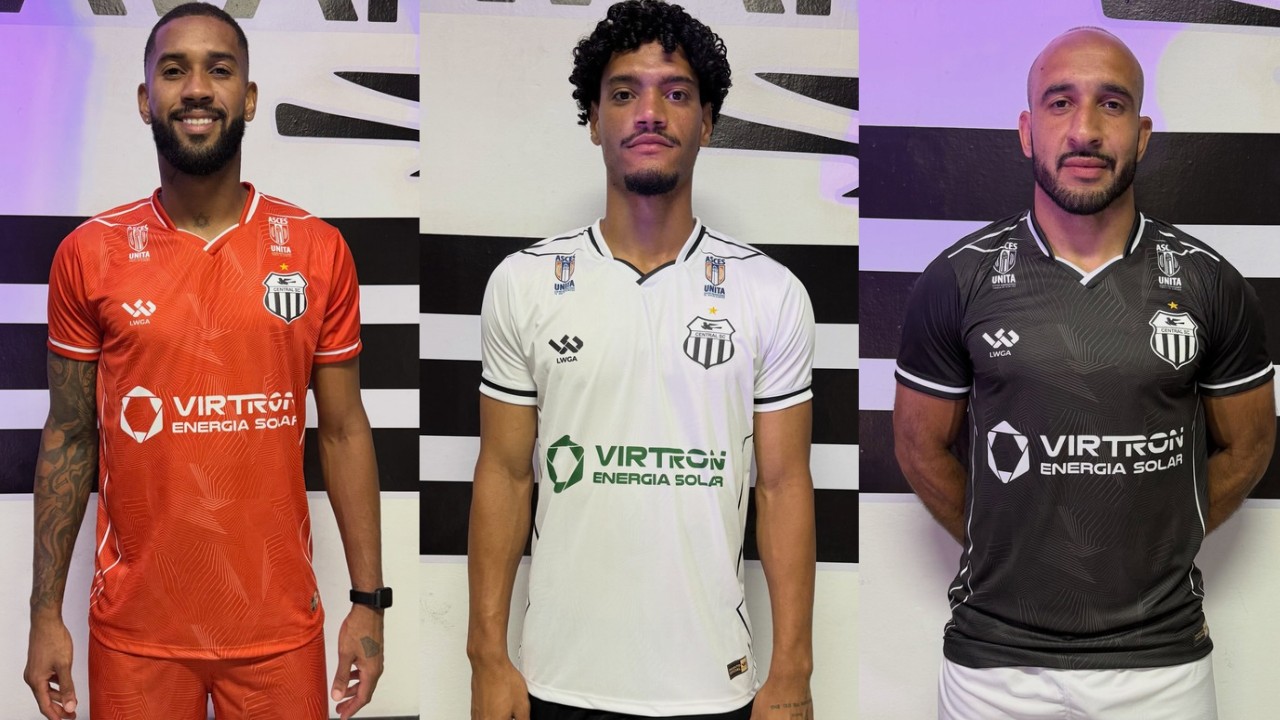 Central apresenta novos uniformes para temporada 2026/27