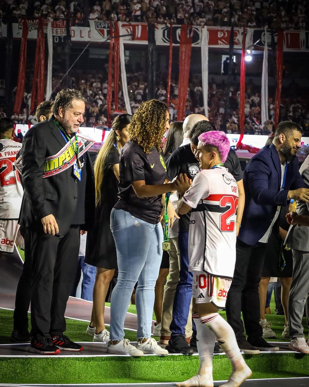 Ministra Anielle Franco participa da cerimônia de premiação da Copa do Brasil — Foto: Rithyele Dantas/Ministério de Igualdade Racial