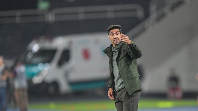 Abel Ferreira em Botafogo x Palmeiras