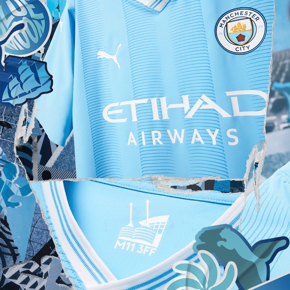 Manchester City apresenta nova camisa para a temporada 2023/2024