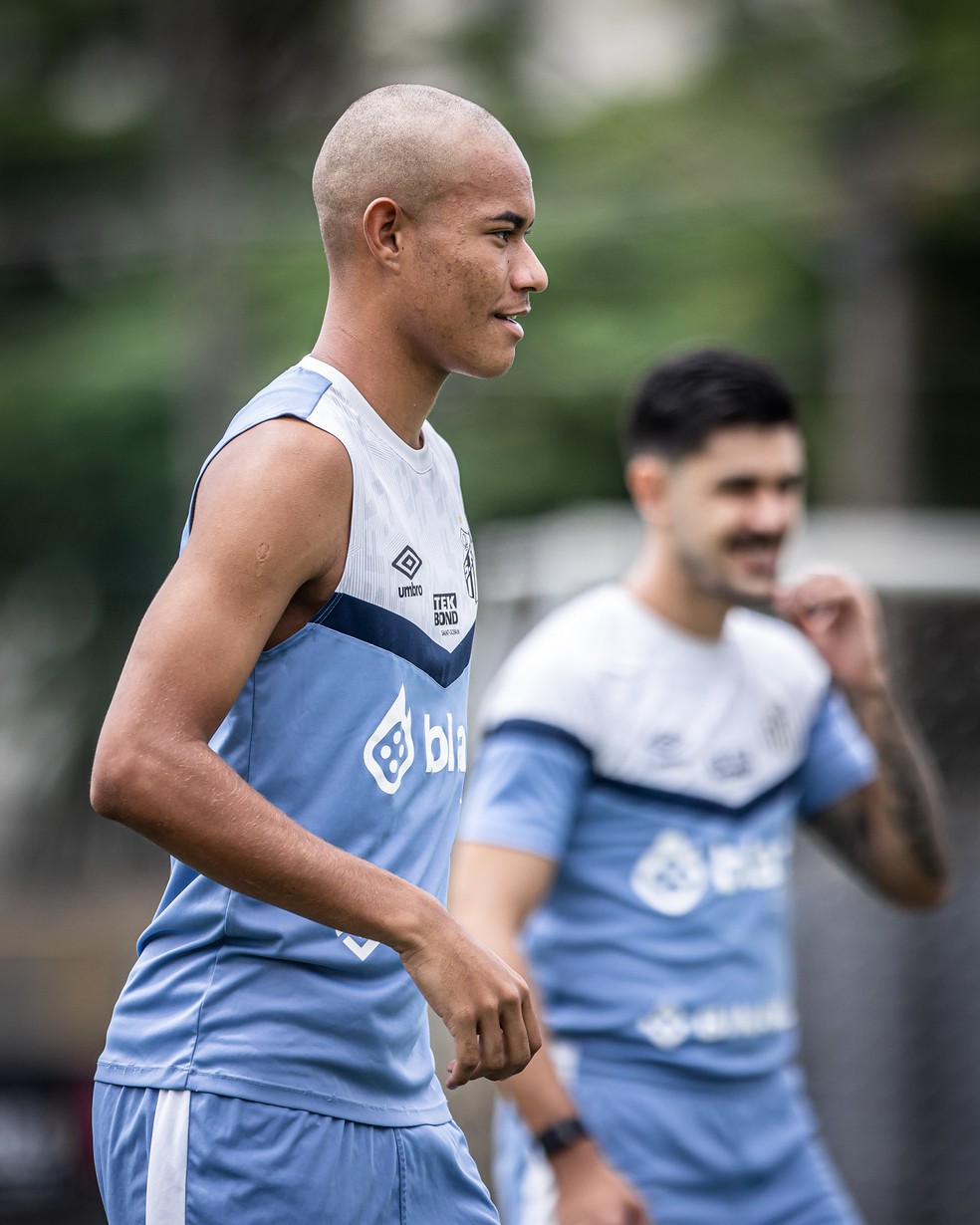 Diego Borges reforça o Santos no Paulistão e ocupa vaga da lista A — Foto: Raul Baretta/Santos