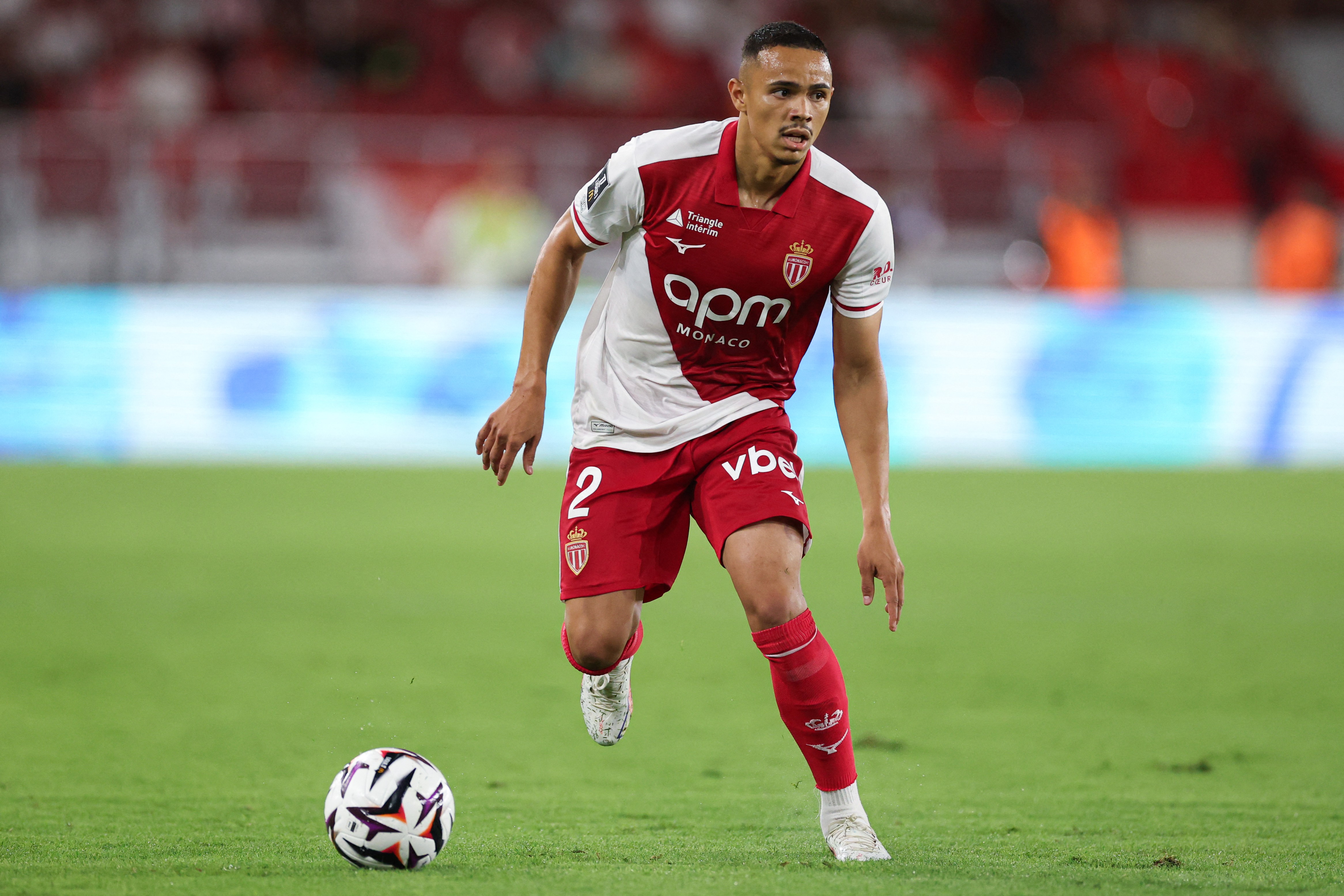 Vanderson na seleção brasileira durante treino