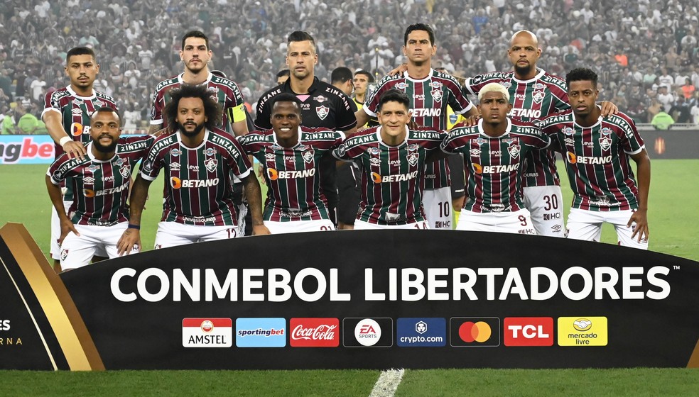 Time do Fluminense na semifinal da Conmebol Libertadores — Foto: André Durão